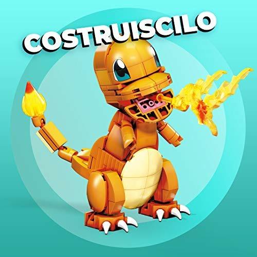 Mega Construx Pokémon Personaggio Charmander Assemblabile Giocattolo per Bambini 1+ Anni, GKY96 - 6