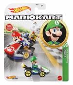 Mattel Hot Wheels Die-Cast Mario Kart Luigi Kart Standard Kart