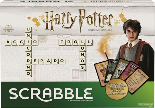 Mattel Games - Scrabble, Versione Harry Potter, il Gioco da Tavola delle Parole Crociate, 7+ Anni - 2
