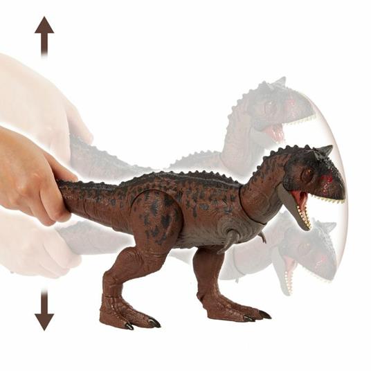 Jurassic World- Dinosauro Carnotauro Toro Controlla e Distruggi Giocattolo per Bambini 4+Anni - 4