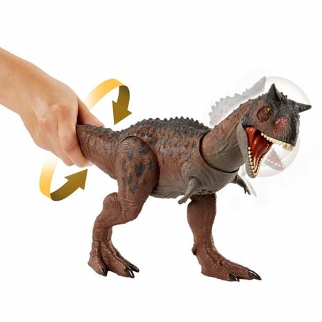 Jurassic World- Dinosauro Carnotauro Toro Controlla e Distruggi Giocattolo per Bambini 4+Anni - 5