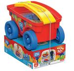 Fisher Price Mega Bloks Pull''n Play Wagon con Mattoncini