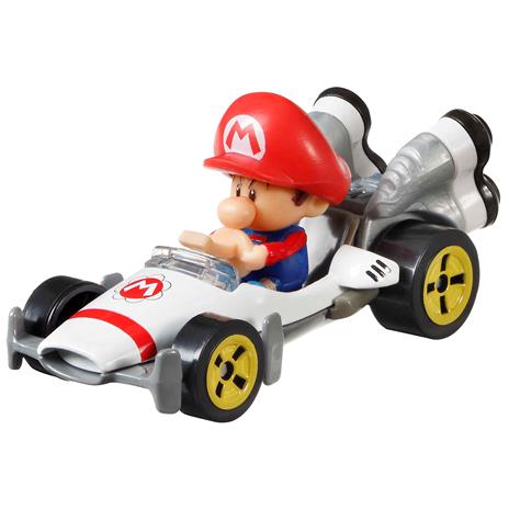 Hot Wheels - Mario Kart BABY MARIO, in collaborazione con Mario Kart, un assortimento di riproduzioni in scala 1:64