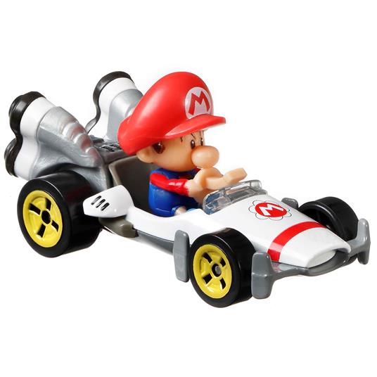 Hot Wheels - Mario Kart BABY MARIO, in collaborazione con Mario Kart, un assortimento di riproduzioni in scala 1:64 - 2