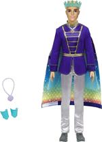 Barbie Ken Dreamtopia 2 in 1 con capelli biondo, trasformazione da principe a tritone, 2 outfit più accessori inclusi