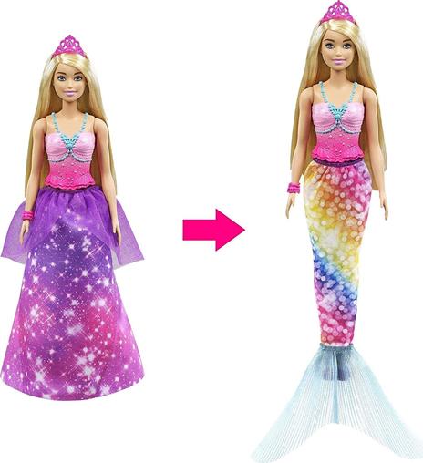 Dreamtopia 2 In 1 Princess To Mermaid Fashion Doll - 4