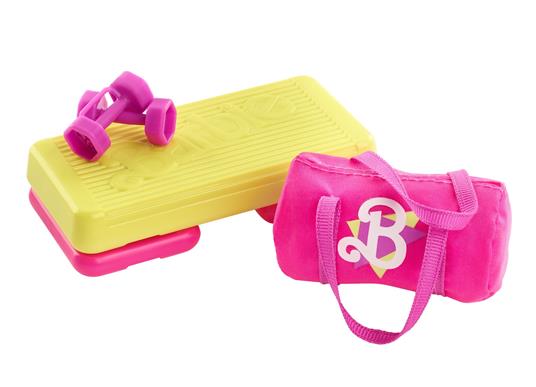 Barbie Rewind 80s Edition Workin 'Out, Bambola Brunette che indossa tuta, scaldamuscoli e accessori per collezionisti - 5