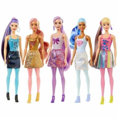 Barbie Color Reveal Serie Metallic Bambola con 7 Sorprese, Assortimento Casuale, per Bambini da 3+Anni - 2