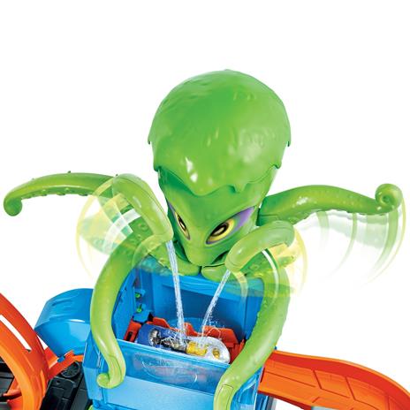 Hot Wheels Mega Autolavaggio Color Reveal City Playset con serbatoi d'acqua e Macchinina Color Reveal. Mattel (GTT96) - 4