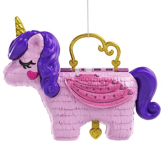 Polly Pocket- Unicorno Magiche Sorprese Playset con Micro Bambole Polly e Lila, Accessori - 4