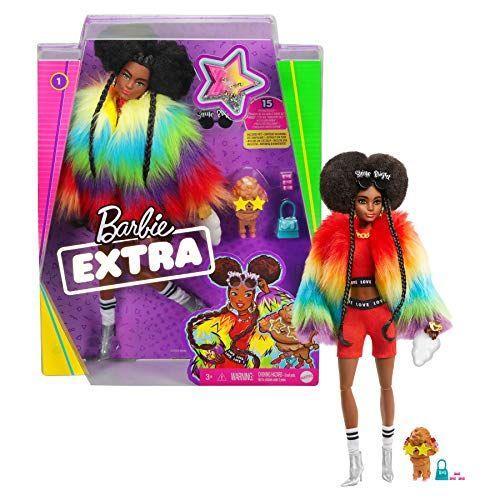 Barbie Extra Bambola Afroamericana con capelli cotonati, 10