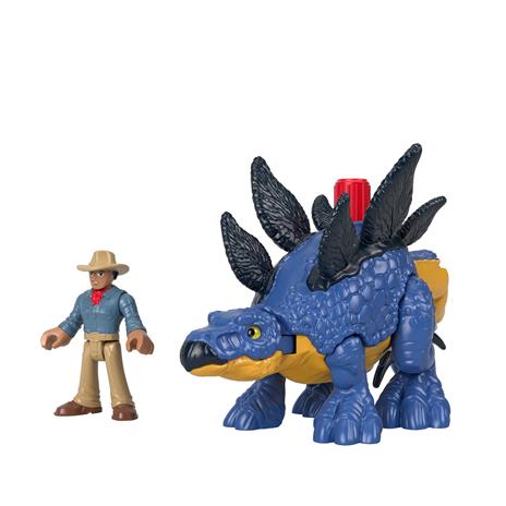 Imaginext Jurassic World Stegosaurus con Dr Grant - 3