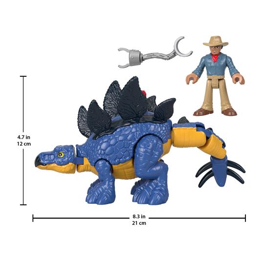 Imaginext Jurassic World Stegosaurus con Dr Grant - 8