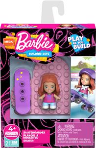 Giocattolo Mega Barbie - Carriera Skateboarder, Set di Costruzione, Giocattolo per bambini 4+ Anni Barbie