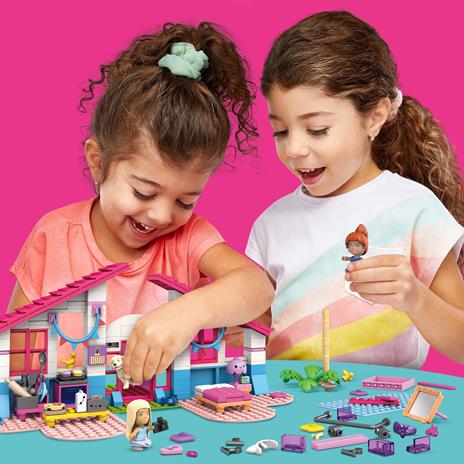 Mega Construx - Barbie Casa di Malibu, Gioco da costruzione con oltre 300 pezzi, 5+ Anni - 2