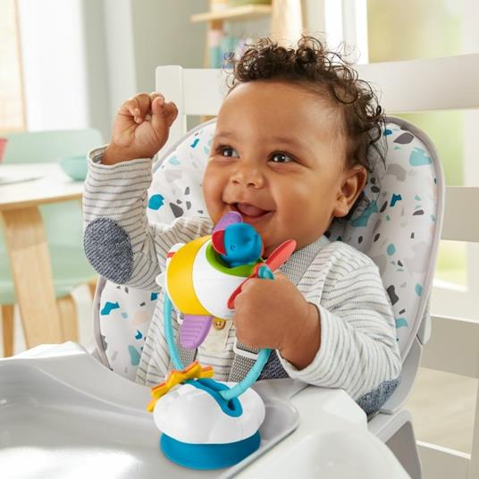 Fisher-Price, Aeroplanino Vola e Vai con ali mordicchiabili e sonaglino, facile da lavare, per bambini 3+mesi - 7
