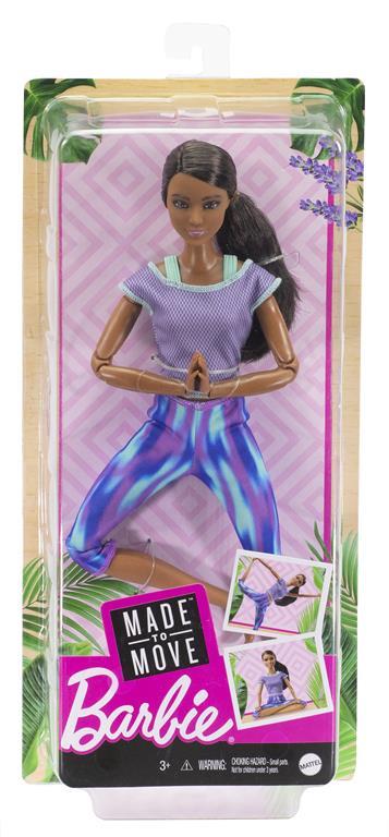 Barbie Bambola Snodata con 22 Articolazioni Flessibili e Coda Castana Riccia, Giocattolo per Bambini 3+Anni,GXF06 - 11