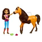 Spirit Cofanetto Coccole e Giochi con Bambola Lucky e Cavallo Spirit, Giocattolo per Bambini 3+Anni. Mattel (GXF67)
