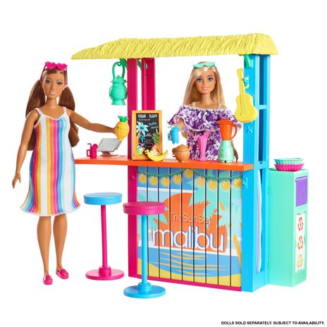 Barbie Chiosco da Spiaggia di Malibù con 2 Sedute per Bambole e Tanti Accessori. Mattel (GYG23) - 3