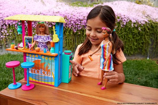 Barbie Chiosco da Spiaggia di Malibù con 2 Sedute per Bambole e Tanti Accessori. Mattel (GYG23) - 6