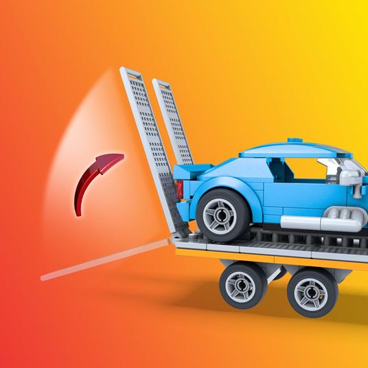 Mega Construx Hot Wheels Camion Trasportatore, set di costruzioni con 355 mattoncini. Mattel (GYG66) - 4