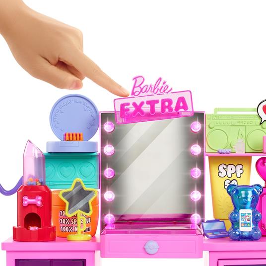 Barbie Extra bambola e playset con un cucciolo e oltre 45 accessori inclusi, per bambini 3+ anni. Mattel (GYJ70) - 6