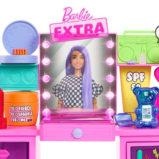 Barbie Extra bambola e playset con un cucciolo e oltre 45 accessori inclusi, per bambini 3+ anni. Mattel (GYJ70) - 7