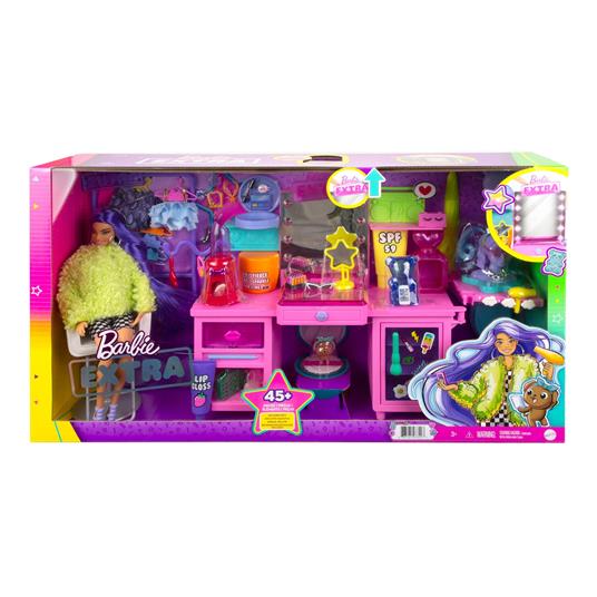 Barbie Extra bambola e playset con un cucciolo e oltre 45 accessori inclusi, per bambini 3+ anni. Mattel (GYJ70) - 10