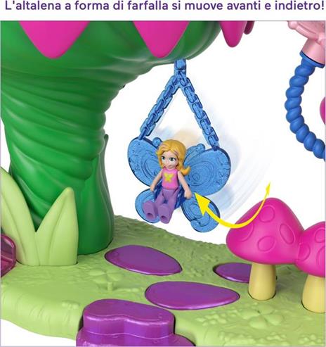 Polly Pocket Rainbow Funland Fairy Flight Ride - 2
