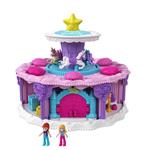 ?Polly Pocket Torta delle Sorprese a forma di torta di compleanno 7 aree di gioco e 25 sorprese incluse. Mattel (GYW06)