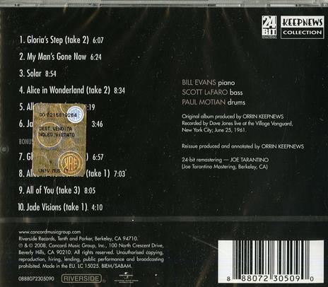 Sunday at the Village Vanguard - CD Audio di Bill Evans - 2