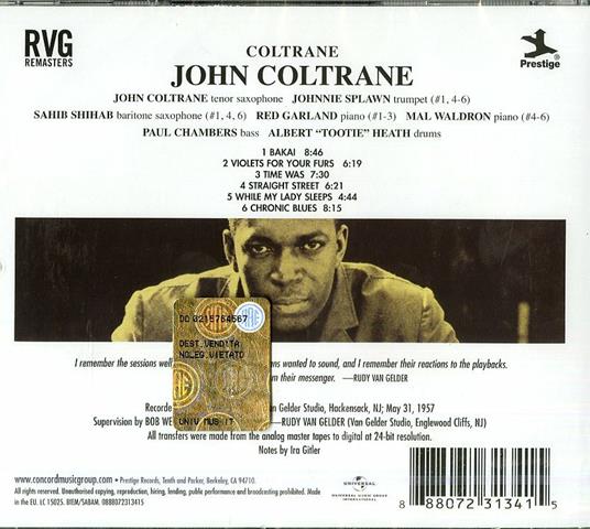 Coltrane (Rudy Van Gelder Remaster) - CD Audio di John Coltrane - 2