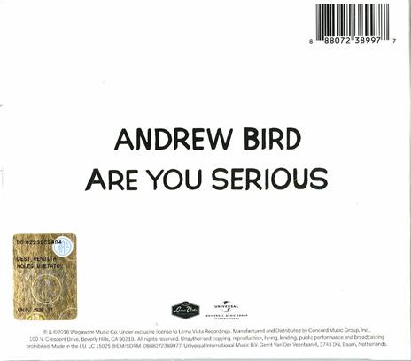 Are You Serious - CD Audio di Andrew Bird - 2