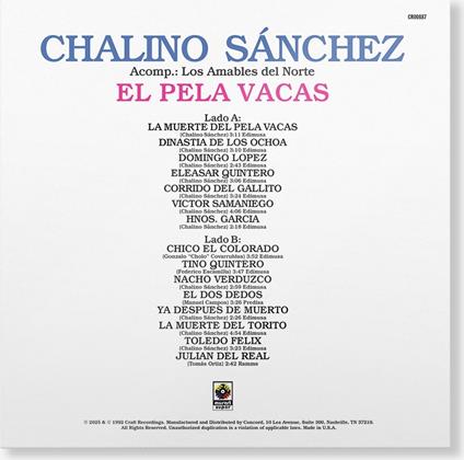 El Pela Vacas - Vinile LP di Chalino Sanchez
