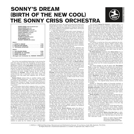 Sonny's Dream (Birth of the New Cool) - Vinile LP di Sonny Criss - 2