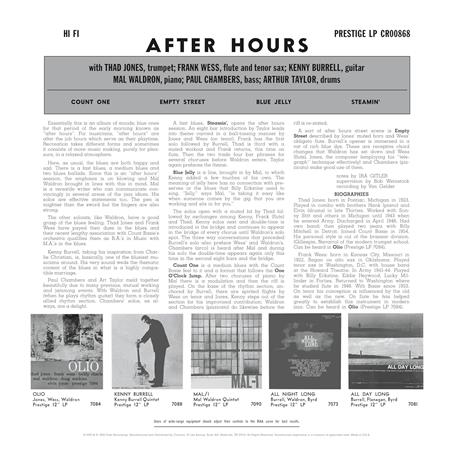 After Hours - Vinile LP di Kenny Burrell,Thad Jones,Mal Waldron,Frank Wess - 2