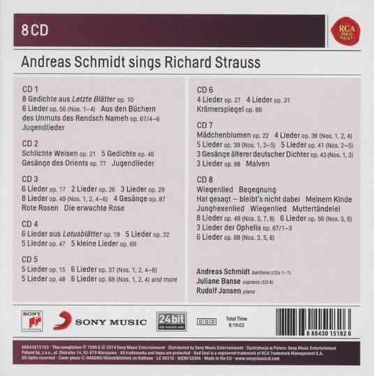 Lieder - CD Audio di Richard Strauss,Andreas Schmidt - 2