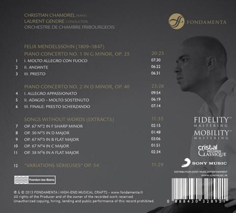 Concerti per pianoforte - Musica per solo pianoforte - CD Audio di Felix Mendelssohn-Bartholdy - 2