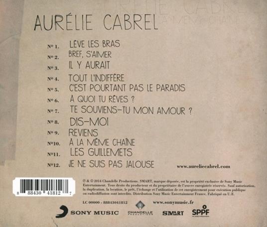 A La Meme Chaine - CD Audio di Aurelie Cabrel - 2