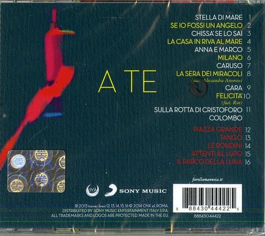 A te (Nuova versione) - CD Audio di Fiorella Mannoia - 2