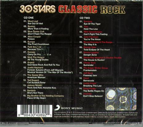 30 Stars. Classic Rock - CD Audio - 2