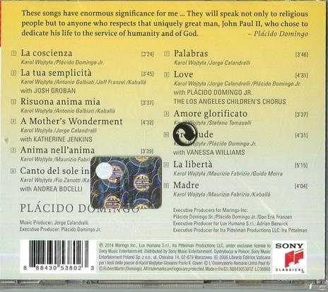 Amore infinito - CD Audio di Placido Domingo - 2