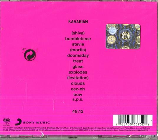 48.13 - CD Audio di Kasabian - 2