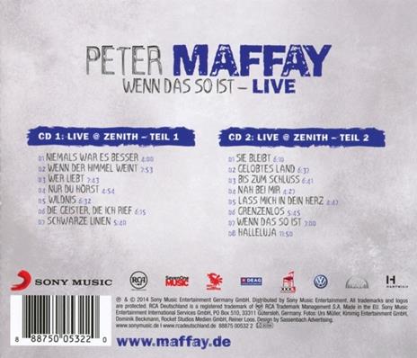 Wenn das so Ist - Live - CD Audio di Peter Maffay - 2
