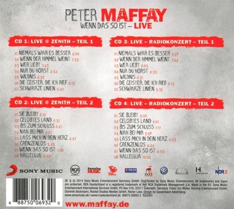 Wenn das so Ist. Live - CD Audio di Peter Maffay - 2