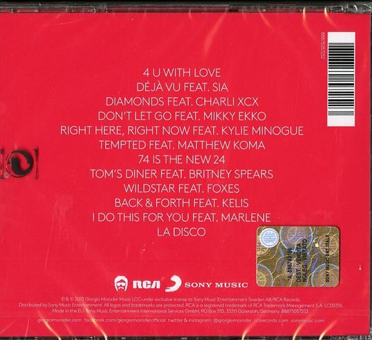 Dejà vù - CD Audio di Giorgio Moroder