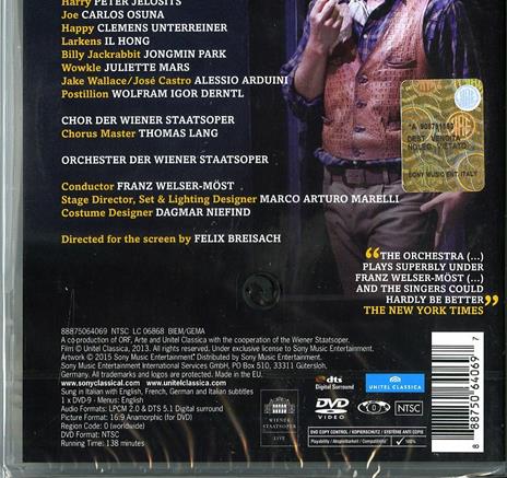Giacomo Puccini. La fanciulla del West (DVD) - DVD di Giacomo Puccini,Nina Stemme,Jonas Kaufmann - 2