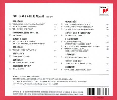 Arie da opere - CD Audio di Wolfgang Amadeus Mozart,Christian Gerhaher,Freiburger Barockorchester,Gottfried von der Goltz - 2