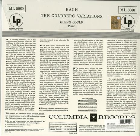 Variazioni Goldberg (1955 Recordings) - Vinile LP di Johann Sebastian Bach,Glenn Gould - 2
