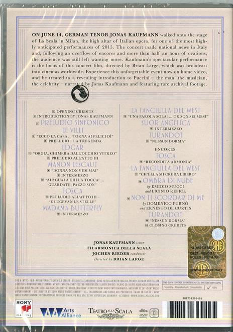 Jonas Kaufmann. An evening with Puccini (DVD) - DVD di Giacomo Puccini,Jonas Kaufmann - 2